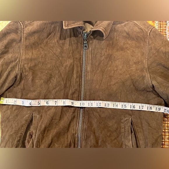 Unisex United Colors of Benetton Bob Dylan Suede Brown Jacket - Picture 8 of 8